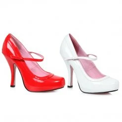 Ellie Shoes Patent Mary Jane With Concealed Platform