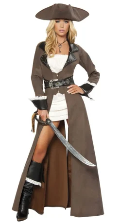 Roma Costume COSTUMES Deluxe 4pc Pirate Captain Costume