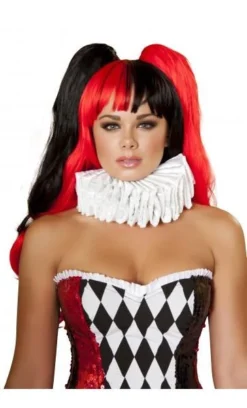 Roma Costume ACCESORIES Black Red Wig