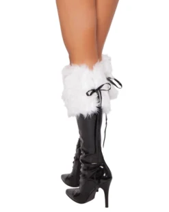 JValentine White Faux Fur Boot Toppers Boot Cuffs & Covers