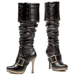 Ellie Shoes Knee High Ruched Boot