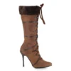 Ellie Shoes Knee High Boot With Fur
