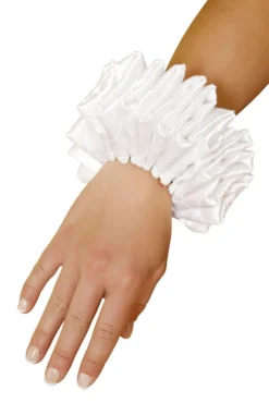 Roma Costume Ruffled Wrist Cuffs Gloves