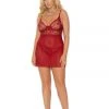 Elegant Moments Burgundy Babydoll