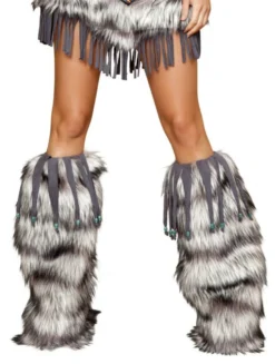 Roma Costume ACCESORIES Leg Warmers With Beaded Fringe