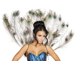 Roma Costume Costume Accessories Peacock Tail Feather