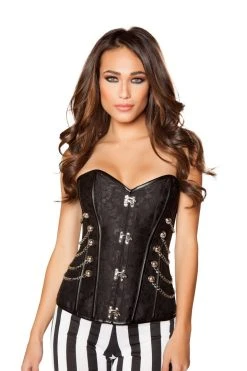 Roma Costume Elegant Corset With Front Clasp LINGERIE