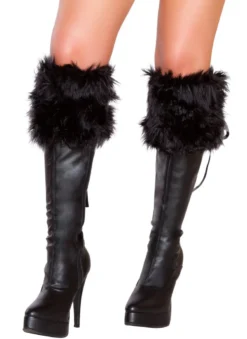 Roma Costume Fur Boot Cuffs ACCESORIES