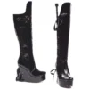 Ellie Shoes 4.5 Heel Knee Boot With Whip