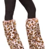 Roma Costume ACCESORIES Pair Of Pink Leopard Leg Warmers