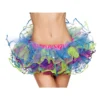 Roma Costume Rainbow With Sequin Trimmed Petticoat