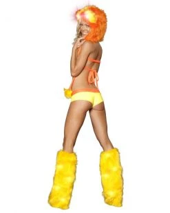JValentine Light Up Yellow Legwarmers Rave Leg Warmers & Wraps