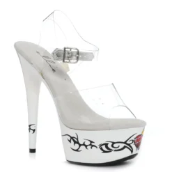 Ellie Shoes 6 HEART TATTOO STILETTO