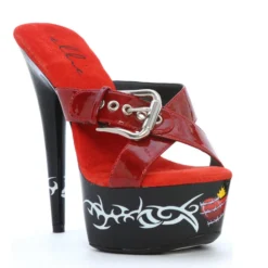 Ellie Shoes 6 HEART TATTOO STILETTO