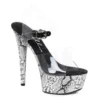 Ellie Shoes 6 Snakeskin Platform Sandal