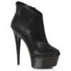 Ellie Shoes 6 RHINESTONE STILETTO BOOTIE