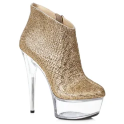 Ellie Shoes 6 RHINESTONE STILETTO BOOTIE