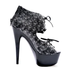 Ellie Shoes 6 Multi Buckle Quilted Stiletto With 2 Platform