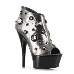 Ellie Shoes 6 Open Toe Bootie With Large Stones