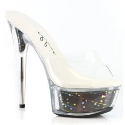 Ellie Shoes 6 Glitter Stilletto With Star Struck Platform