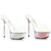 Ellie Shoes 6 Glitter Stilletto With Star Struck Platform
