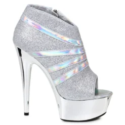 Ellie Shoes 6 PEEPTOE BOOTIE