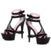 Ellie Shoes 6 Double Ankle Strap Heel