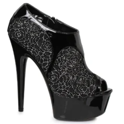 Ellie Shoes 6 Mesh Rhinestone Booty