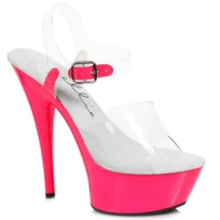 Ellie Shoes 6 Neon Stiletto Sandal
