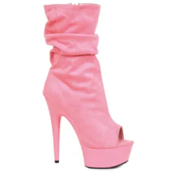 Ellie Shoes 6 Microfiber Slouch Ankle Boot