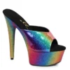 Ellie Shoes 6 Mule With Rainbow Platform
