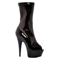 Ellie Shoes 6 Peep Toe Calf Boot