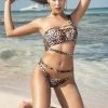 Espiral One Shoulder Animal Print Bikini SWIMWEAR