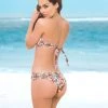 Espiral SWIMWEAR Spring Print Waistband Ruched Hipster Bikini Bottom
