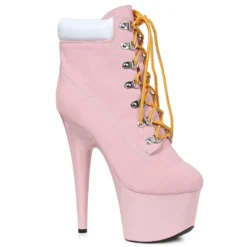 Ellie Shoes 7 Heel Lace Up Ankle Boots