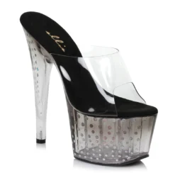 Ellie Shoes 7 Inch Mule With Glitter Dots