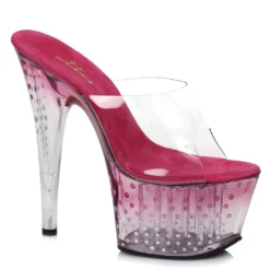 Ellie Shoes 7 Inch Mule With Glitter Dots