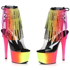 Ellie Shoes 7 Platform Heel W/Fringe