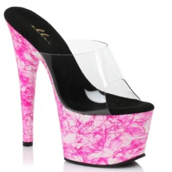 Ellie Shoes 7 Inch Web Design Mule