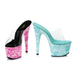 Ellie Shoes 7 Inch Web Design Mule