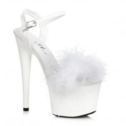 Ellie Shoes 7 Platform Sandal With Marabou