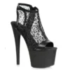 Ellie Shoes 7 Peeptoe Leopard Bootie