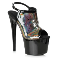 Ellie Shoes 7 HOLOGRAPHIC SANDAL