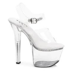 Ellie Shoes 7 Heel Clear Bottom Sandal