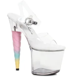 Ellie Shoes 7 Unicorn Heel Platform Sandal
