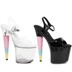 Ellie Shoes 7 Unicorn Heel Platform Sandal