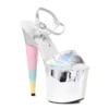 Ellie Shoes 7 Unicorn Heel Platform Sandal