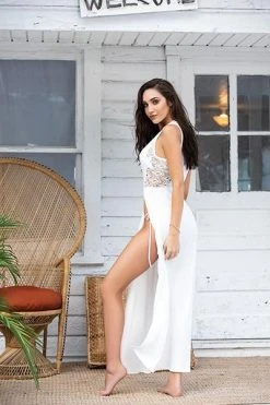 Espiral Ivory Cover Up Beach Dress