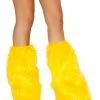 JValentine Faux Fur Legwarmers Yellow 2 JValentine Faux Fur Legwarmers Yellow
