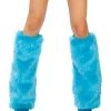 JValentine Faux Fur Legwarmers Turquoise